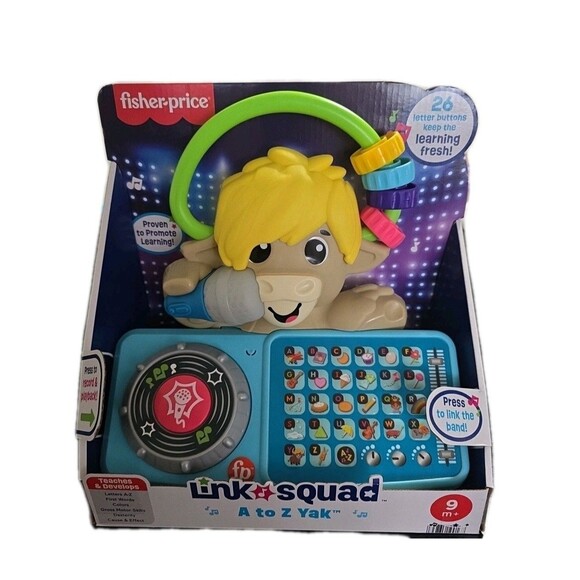 Fisher-Price Other - Fisher-Price Link Squad A to Z Yak Learning Toy Music‎ Lights Baby 9M+ NEW
